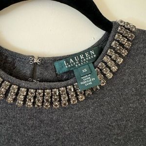 Ralph Lauren Jeweled Neck Sweater Dress/ Work Dress WORN ONCE SZ 4